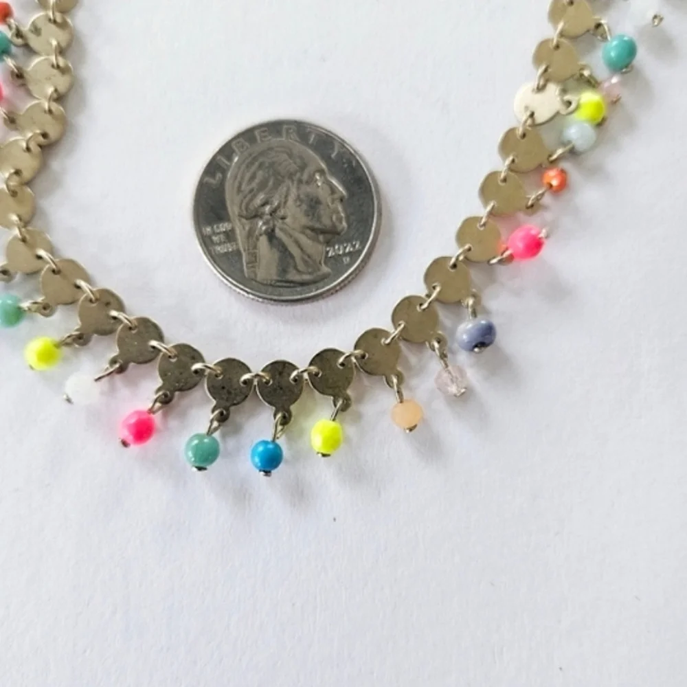 Ann Taylor Gold Beaded Necklace - Picture 5 of 9